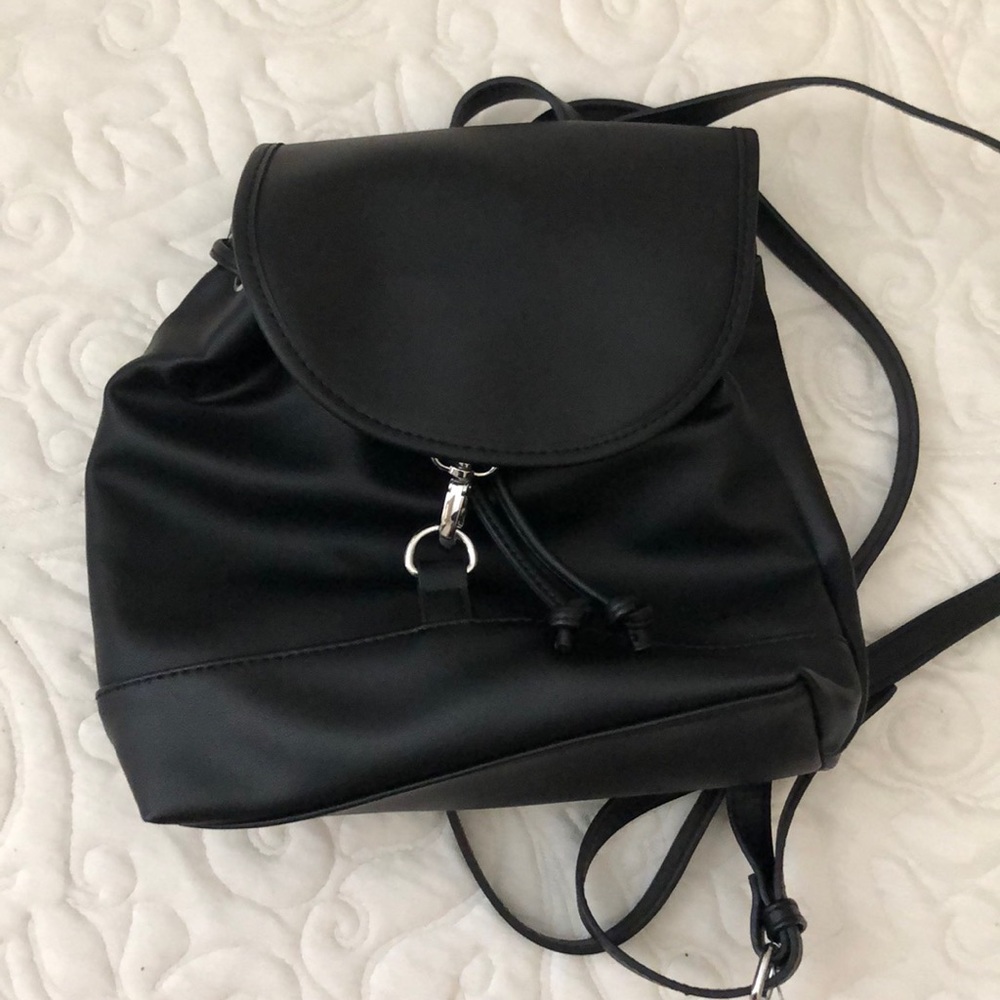 Faux Leather Backpack